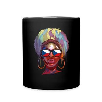 Tschechische Republik - Tasse einfarbig - Schwarz - Vorne