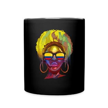 Kolumbien - Tasse einfarbig - Schwarz - Vorne