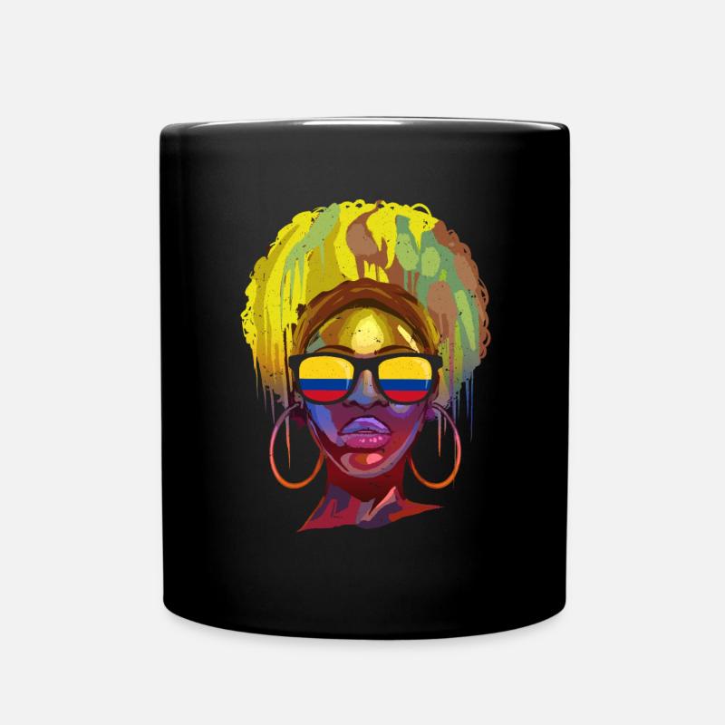 Kolumbien - Tasse einfarbig - Schwarz
