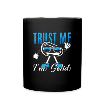 Rock Climbing Trust Me I'm Solid Mountaineering - Tasse einfarbig - Schwarz - Vorne