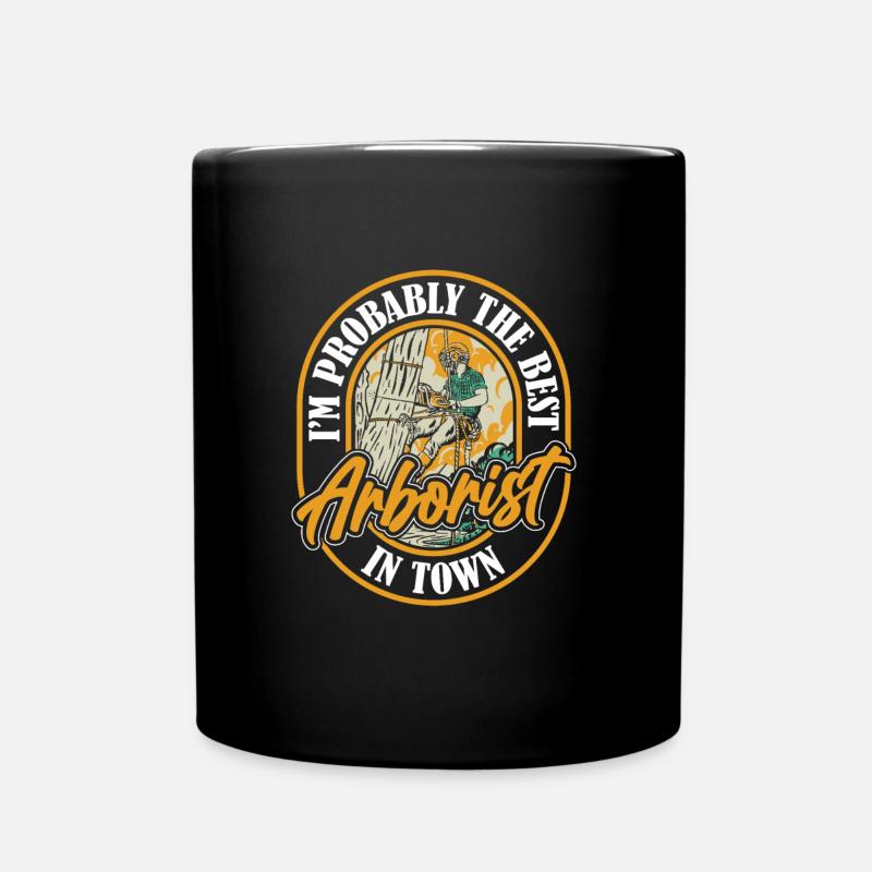 Arborist Tree Climber Arborist Best - Full Colour Mug - black