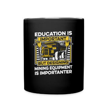 Engineer Lustig Mining Engineer - Full Colour Mug - black - Front