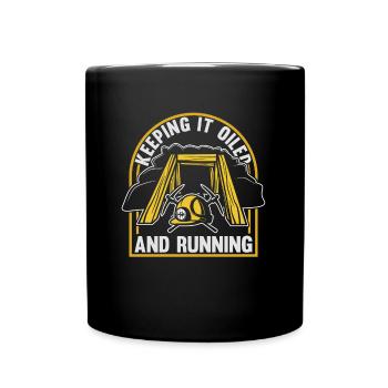 Ingenieur Cool Bergbauingenieur - Tasse einfarbig - Schwarz - Vorne
