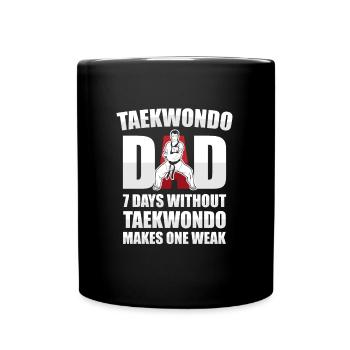 Taekwondo Père Taekwondo - Mug uni - noir - Devant