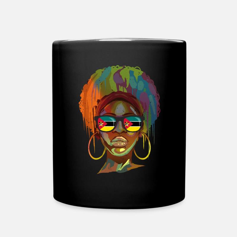 Mosambik - Tasse einfarbig - Schwarz