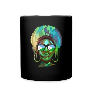 Dschibuti - Tasse einfarbig - Schwarz - Vorne