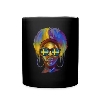 Sweden - Full Colour Mug - black - Front