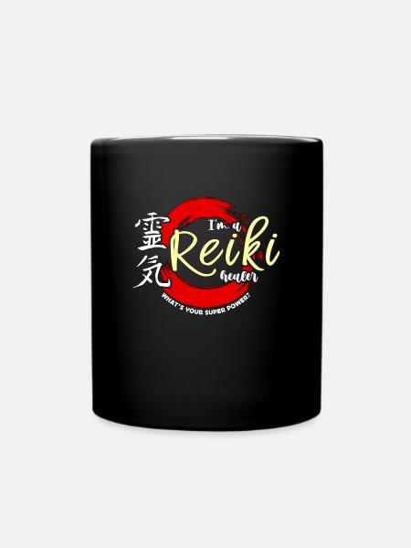 Reiki I'm A Reiki Healer What's Your Meditation - Full Colour Mug - black