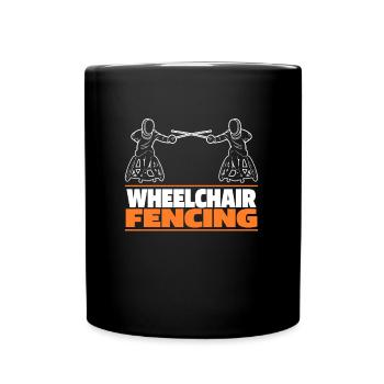 Fencing Fencing Wheelchair - Full Colour Mug - black - Front