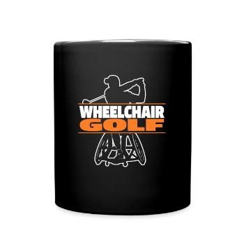 Golf Golfer Golfing Wheelchair Golf - Full Colour Mug - black - Front