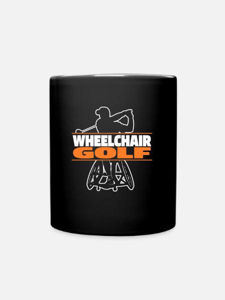 Golf Golfeur Golf en fauteuil roulant Golf - Mug uni - noir
