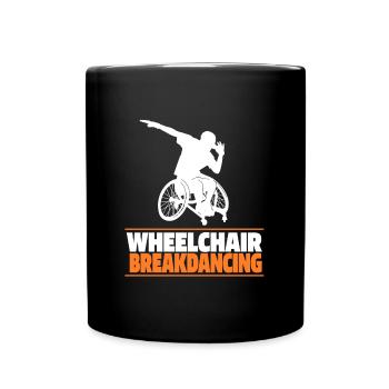 Breakdance Breakdancer Breakdancing Wheelchair - Full Colour Mug - black - Front