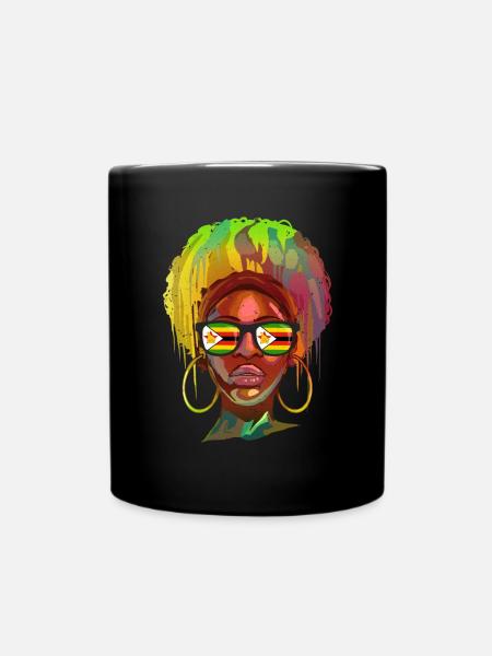 Zimbabwe - Full Colour Mug - black