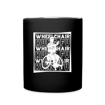 Kung Fu Wheelchair - Full Colour Mug - black - Front