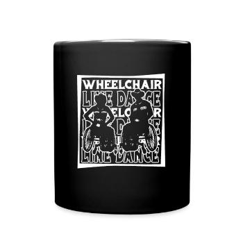 Line Dance Wheelchair - Full Colour Mug - black - Front