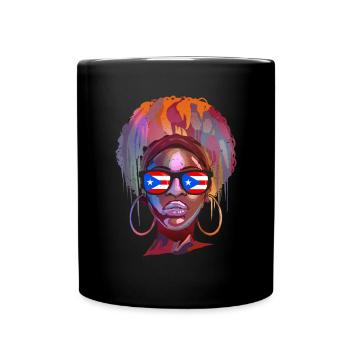 Puerto Rico - Tasse einfarbig - Schwarz - Vorne