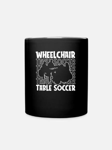 Tischfußball Kicker Rollstuhl - Tasse einfarbig - Schwarz
