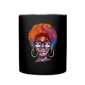 Serbien - Tasse einfarbig - Schwarz - Vorne