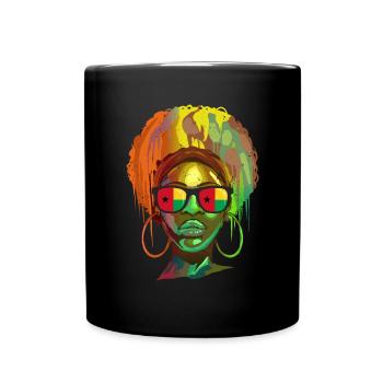 Guinea-Bissau - Tasse einfarbig - Schwarz - Vorne