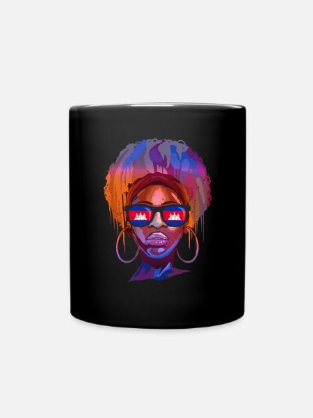 Cambodge - Mug uni - noir