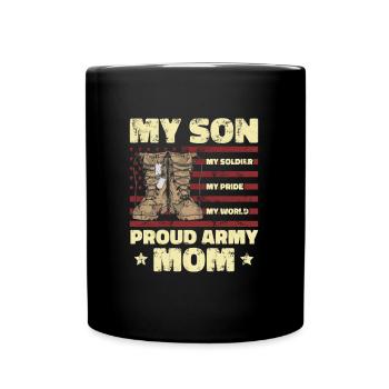 Maman Mère Fils - Mug uni - noir - Devant