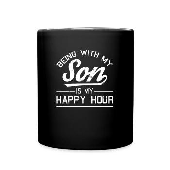 Maman Mère Fils - Mug uni - noir - Devant