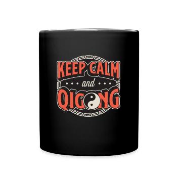 Qigong Keep Calm & Qigong Méditation Yin Yang - Mug uni - noir - Devant