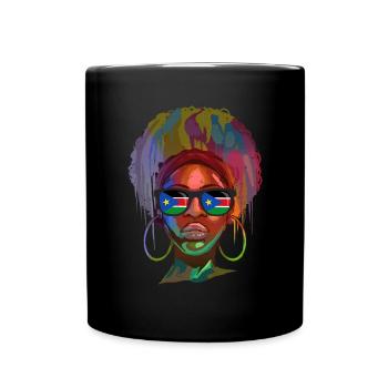 South Sudan - Full Colour Mug - black - Front