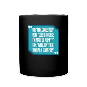 Maman Mère Drôle - Mug uni - noir - Devant