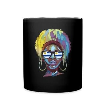 Uruguay - Tasse einfarbig - Schwarz - Vorne