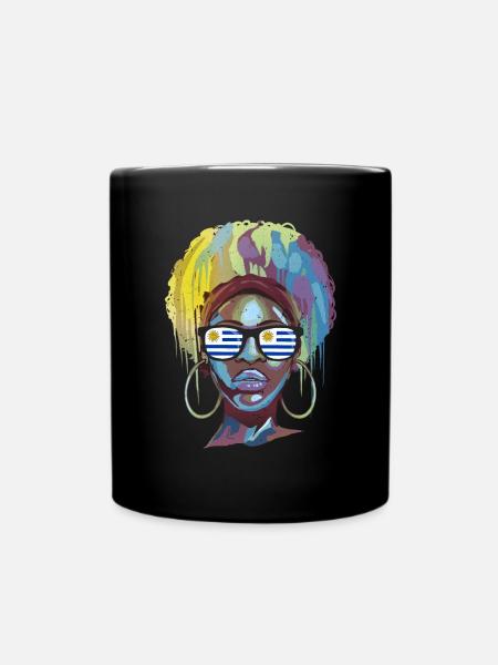 Uruguay - Tasse einfarbig - Schwarz