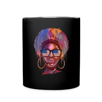 America - Full Colour Mug - black - Front