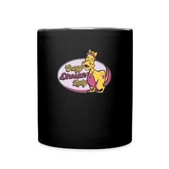 Dinosaurier Erwachsener Dinosaurier - Tasse einfarbig - Schwarz - Vorne