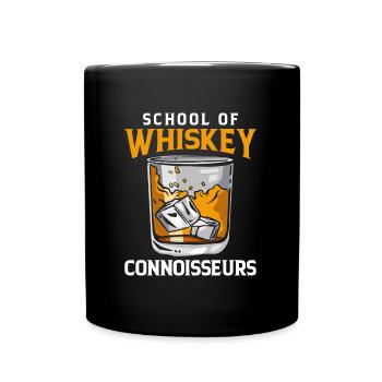 École de whisky - Mug uni - noir - Devant