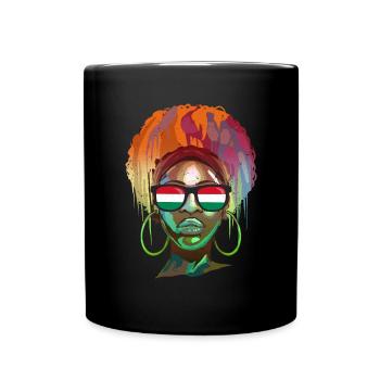 Ungarn - Tasse einfarbig - Schwarz - Vorne