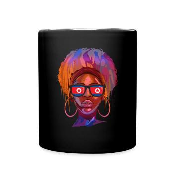 North Korea - Full Colour Mug - black - Front