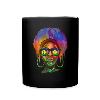 Neukaledonien - Tasse einfarbig - Schwarz - Vorne