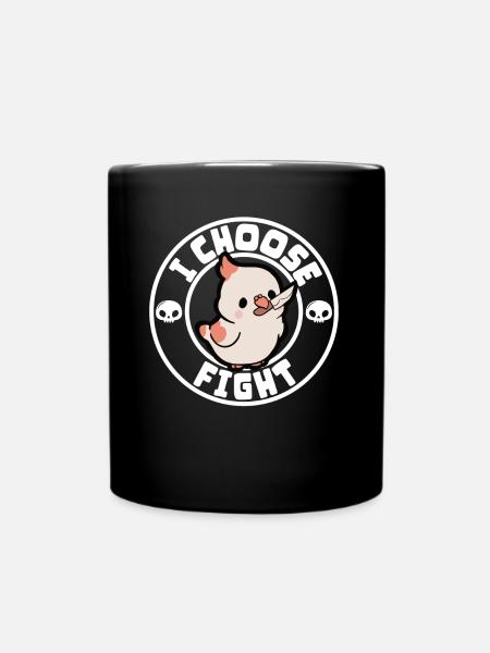 I choose fight - Full Colour Mug - black