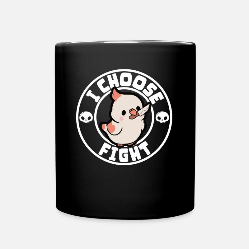 I choose fight - Full Colour Mug - black