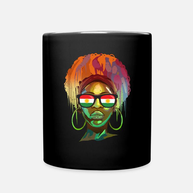 Kurdistan - Tasse einfarbig - Schwarz