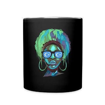 Ouïghours - Mug uni - noir - Devant