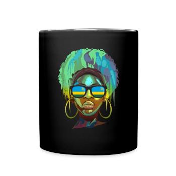 Ruanda - Tasse einfarbig - Schwarz - Vorne