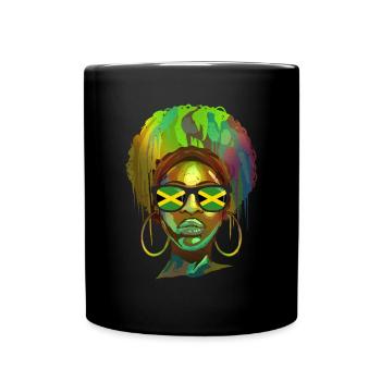 Jamaika - Tasse einfarbig - Schwarz - Vorne