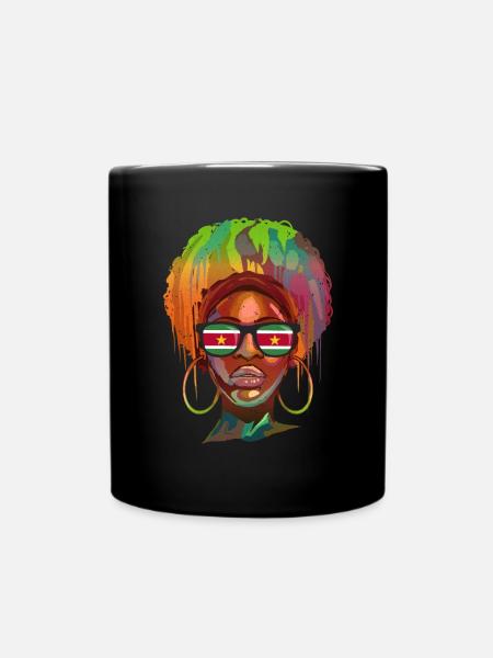 Suriname - Tasse einfarbig - Schwarz