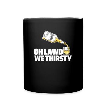 Whisky Whiskey Lustig - Tasse einfarbig - Schwarz - Vorne