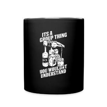 Whisky Whiskey - Tasse einfarbig - Schwarz - Vorne