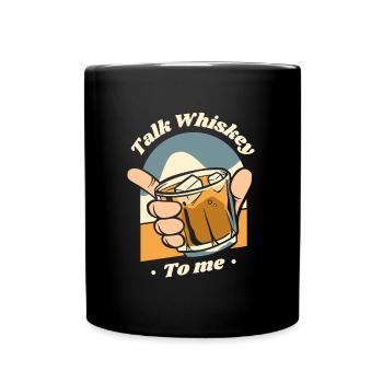 Whisky Whiskey Lustig - Tasse einfarbig - Schwarz - Vorne