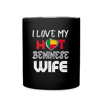C’est drôle que j’aime mon mari béninois chaud - Mug uni - noir - Devant