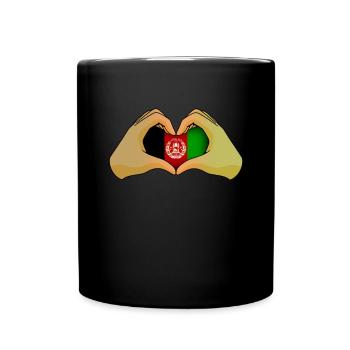 Afghanistan - Tasse einfarbig - Schwarz - Vorne