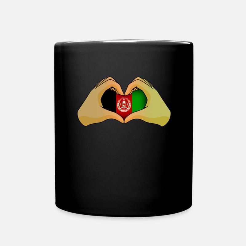 Afghanistan - Tasse einfarbig - Schwarz